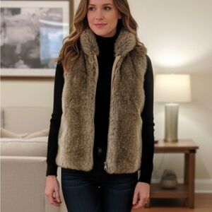 Weatherproof Garment reversible Stylish Faux Fur Vest winter XL elegant casual